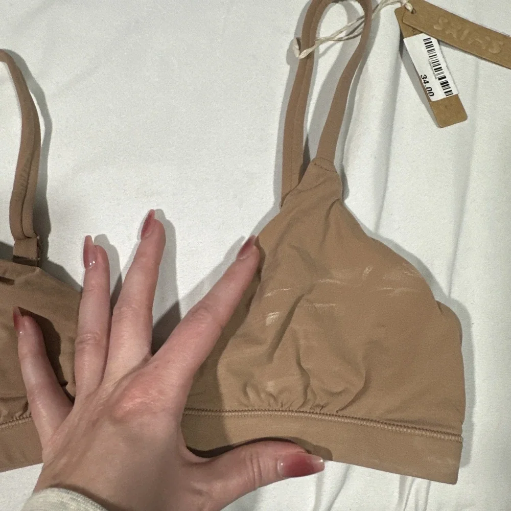 NWD $68 Skims [ 2PC Small ] Fits Everybody Bralette in Black‎ + Sienna #T2123 - Picture 15 of 16